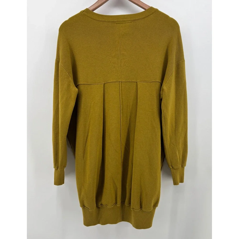 Saturday Sunday by Anthropologie Tunic Sweater Womens Small Mustard‎ Yellow